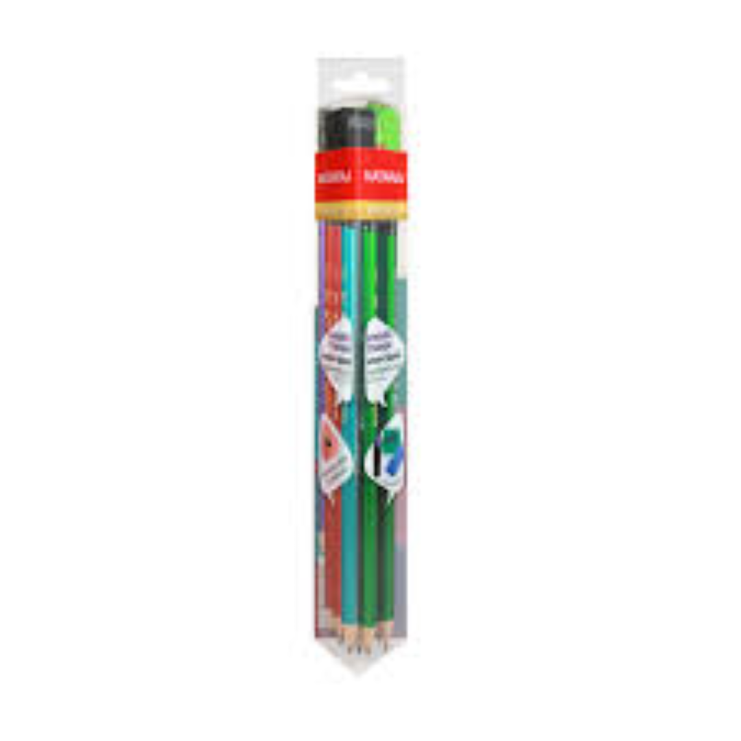 NATARAJ METALLIC TRIANGLE PENCIL(4COLOUR)